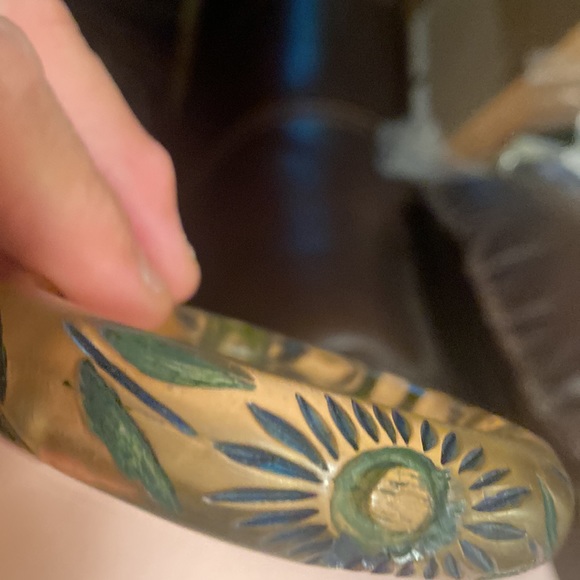 Vintage BoHo Carved Design Bracelet, SilverFox Special💜🔥⭐️🌺❤️ - Picture 3 of 8